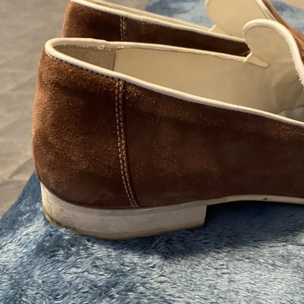 Classic Brown Suede Slip-On Loafers - Men
